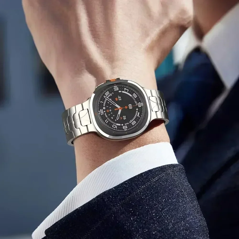 Luxury Men's Stainless Steel Watch Bracelet - No-Gap Design