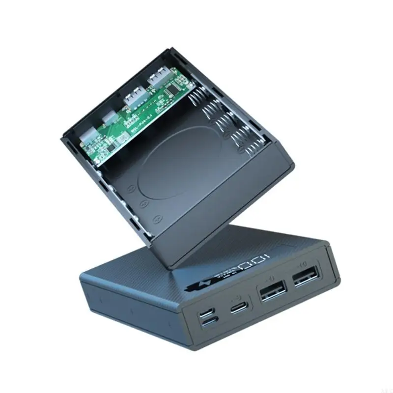 N3UC Weld-free 18650 Battery for Shell 18650 Mobile Power Box Supports Qc3.0 Fast Wireless Charging Battery Storage