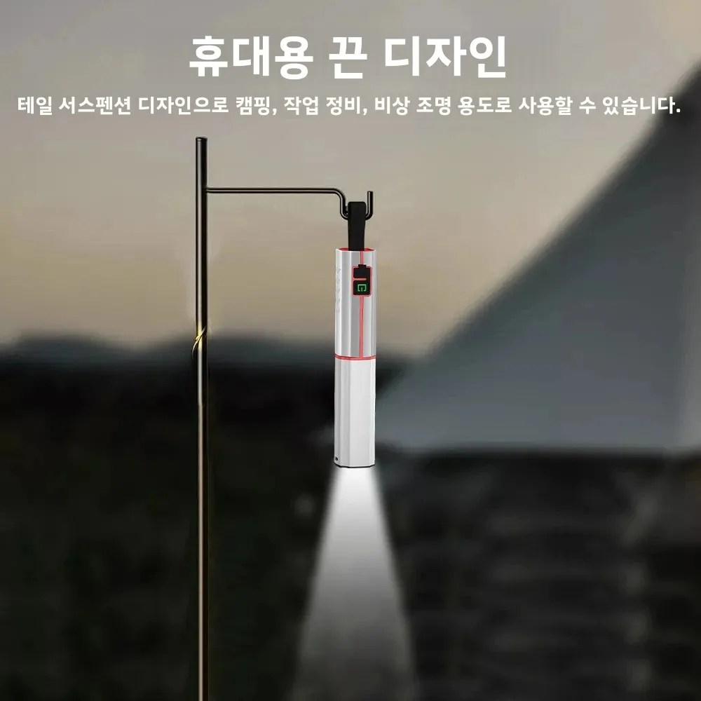 BORUiT 장거리 줌 가능 LED 손전등 타입-C 충전식 토치 방수 캠핑 텐트 랜턴