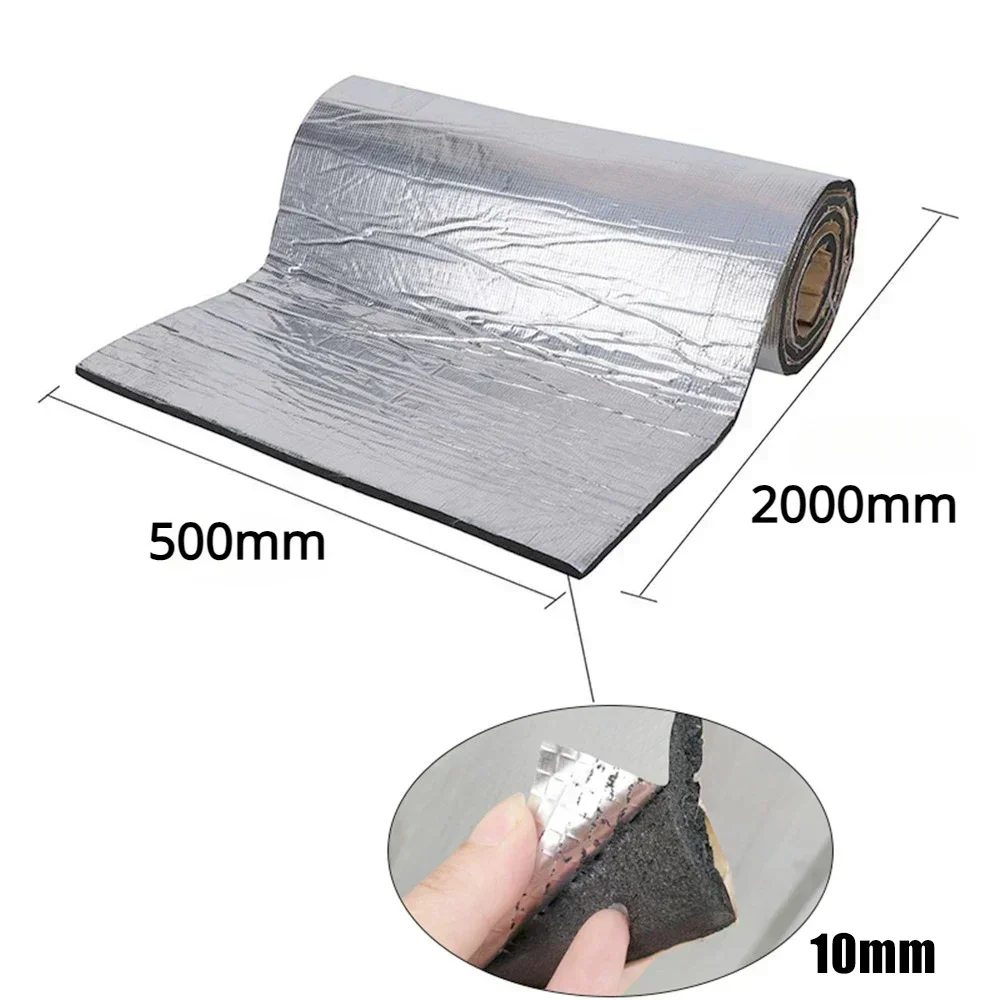 Car Sound Mat Proofing Deadener Heat Noise Insulation 2000*500/250*400mm 5/10mm Closed Cell Foam Accessories