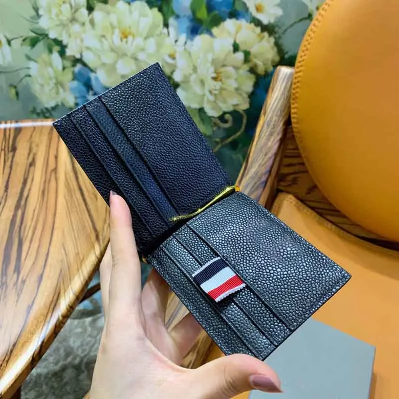 

TB THOM Wallet Black Genuine Leather New Short Style Coin Bag Money Credit Card Holders For Male Vintage Purses Small Wallet