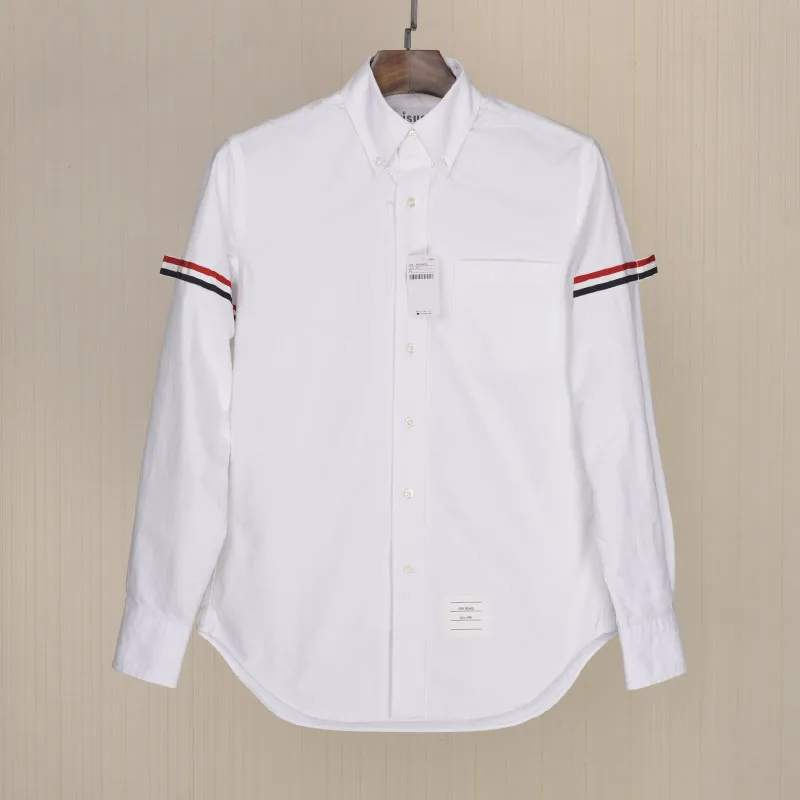 

Shell button + poplin shirt TB long-sleeved shirt