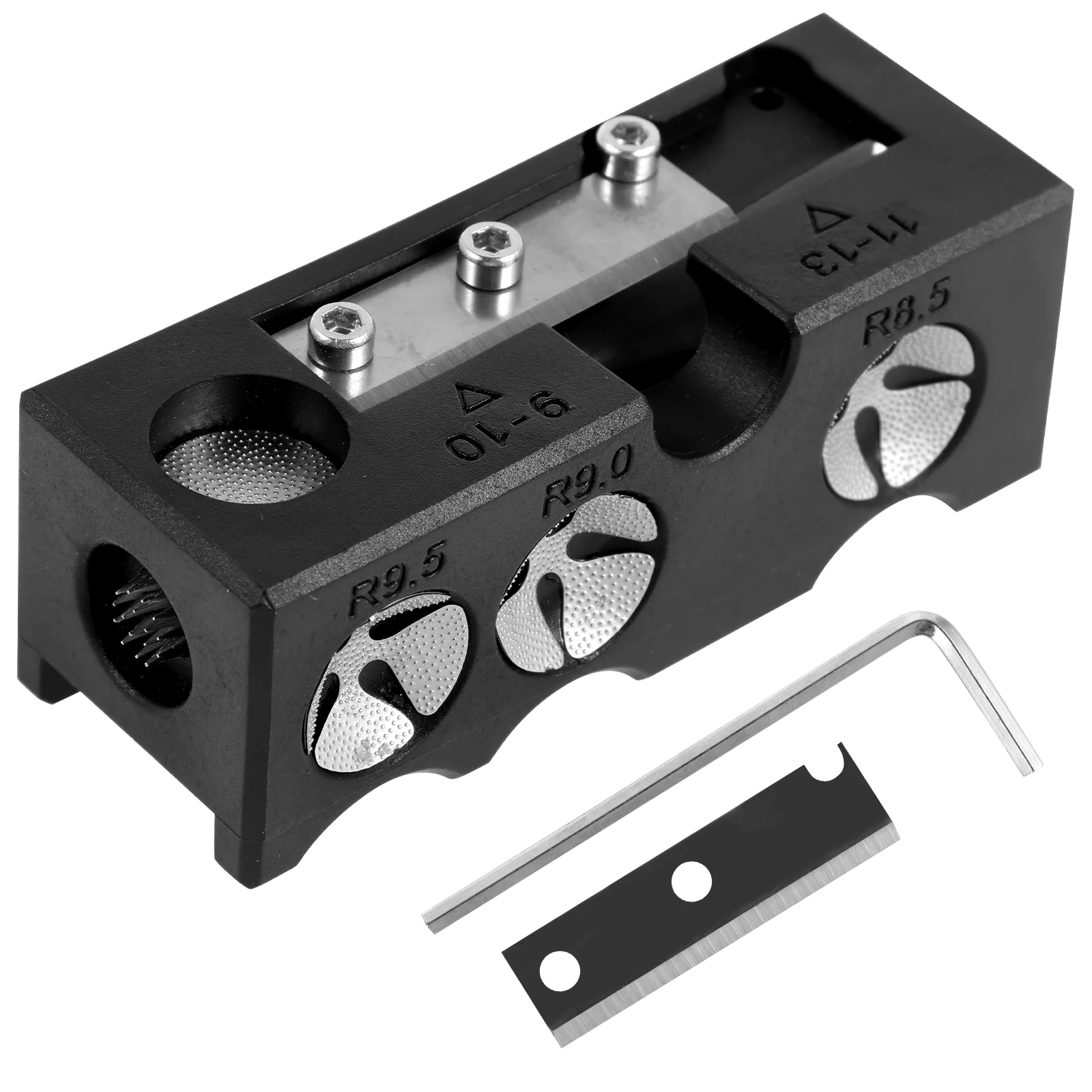 11 In 1 Billiard Cue Tip Shaper Aluminum Alloy Pool Cue Tip Repairer with Wrench and Replacement Blade Pool Cue Accessories 11 In 1 Billiard Cue Tip Shaper Aluminum Alloy Pool Cue Tip Repairer with Wrench and Replacement Blade Pool Cue Accessories