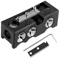 11 In 1 Billiard Cue Tip Shaper Aluminum Alloy Pool Cue Tip Repairer with Wrench and Replacement Blade Pool Cue Accessories