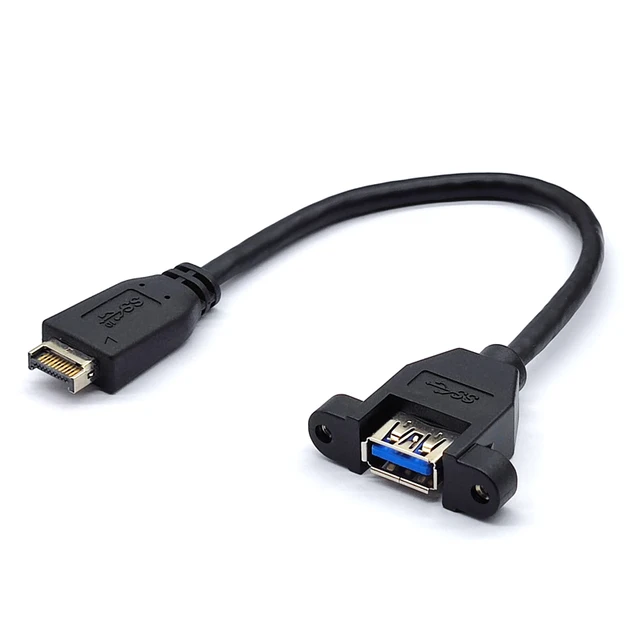 CY Cavo Mini USB 2.0 5Pin Maschio a Micro 3.0 Tipo-B Femmina Montaggio a Vite Tipo Cavo di Prolunga 480Mbps 50cm