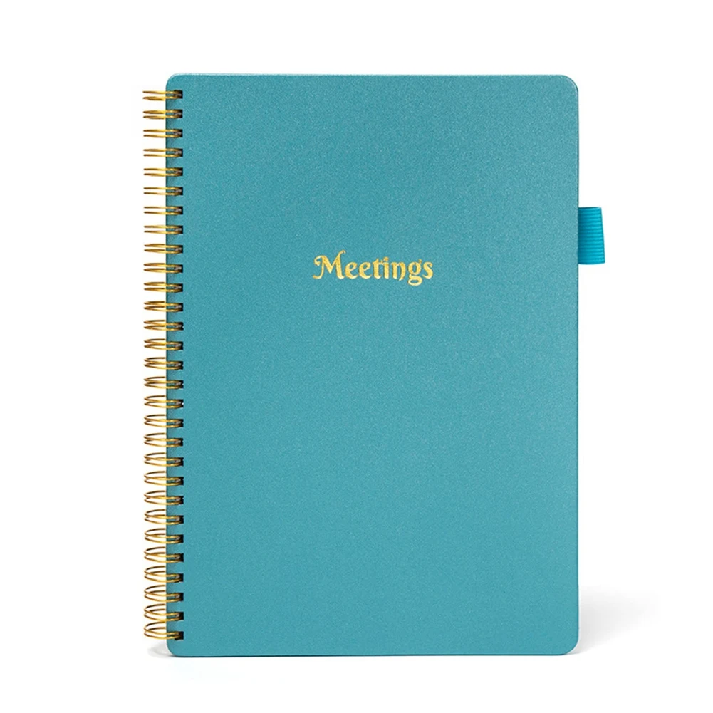 

Notebooks Agendas Planner Meeting Record Book Business Meeting Office Notebook Student Meeting Notebook Blue