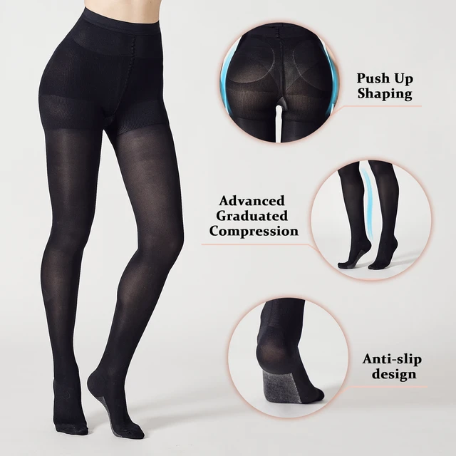 Compression Pantyhose For Women & Men 8-15mmgh Waist High