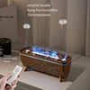 Humidificador Simulated Flame Household Aromatherapy Machine Desktop Ultrasonic Double Spray Office Humidifier 6