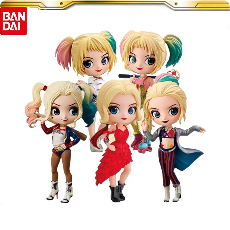 Bandai Batman The Animated Series Action Figures Harleen Quinzel Harley Quinn Pvc Original Classic Collection Model Ornament