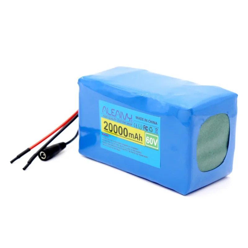 60V 16S2P 20Ah lithium Rechargeable Battery 18650 battery pack for 54.6v 350W 500W 750W 1000W built-in 16S BMS With 2A Charger