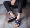 Men Gladiator Canvas Slippers Soft Comfortable Non-Slip  High Quality Beach Sandals Mens Summer Casual Flat Shoes Big Size 6
