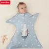 Baby Sleeping Bags Summer Thin Newborn Swaddle Blanket For 0-12Months Promote sleep Infant 100% Cotton Soft Newborn Blanket 3