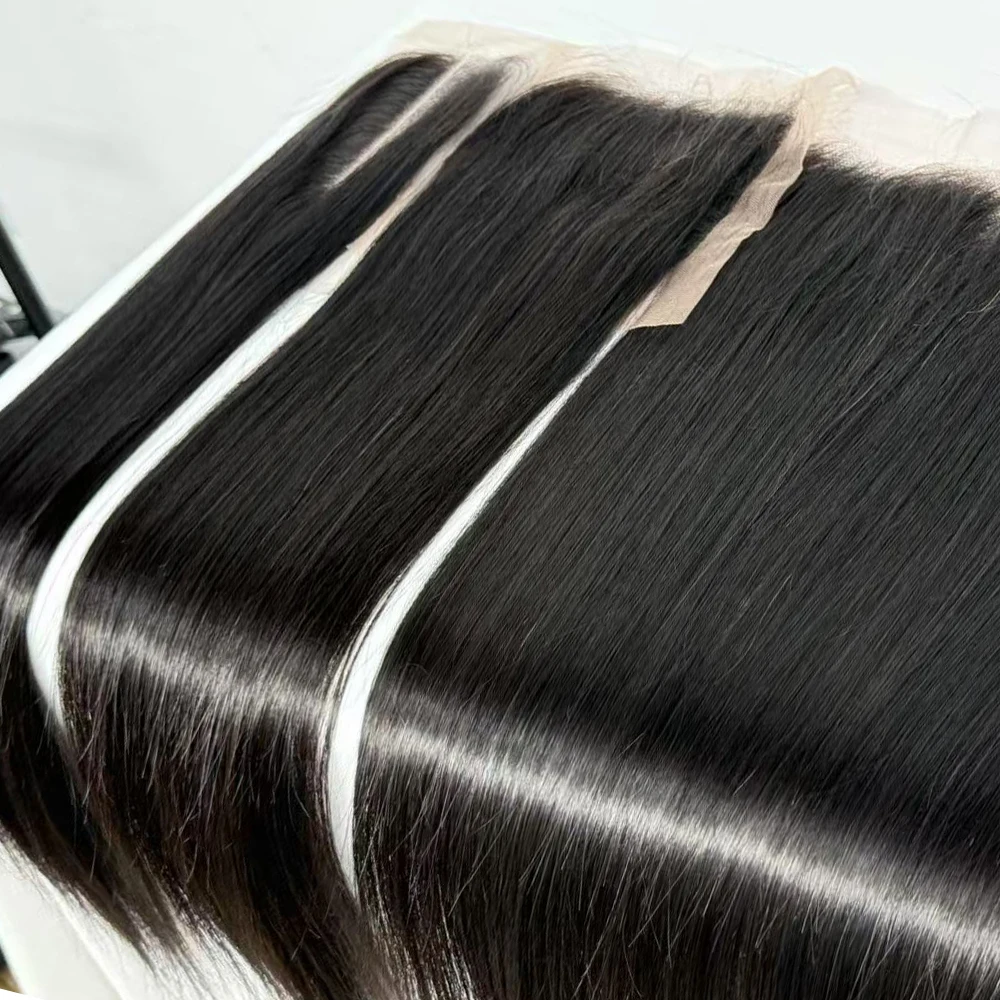 Unprocessed Soft Hair Straight Big Lace Closure 2x6 5x5 13x4 Transparent Lace Frontal Hair Lace 14-30inches Available