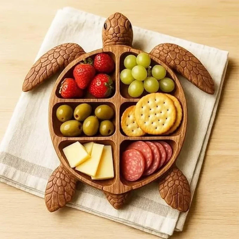 Octopus Charcuterie Platter Kitchen Table Fruit Snack Platter，Wooden Decorative Tableware，Gift for Any Occasion