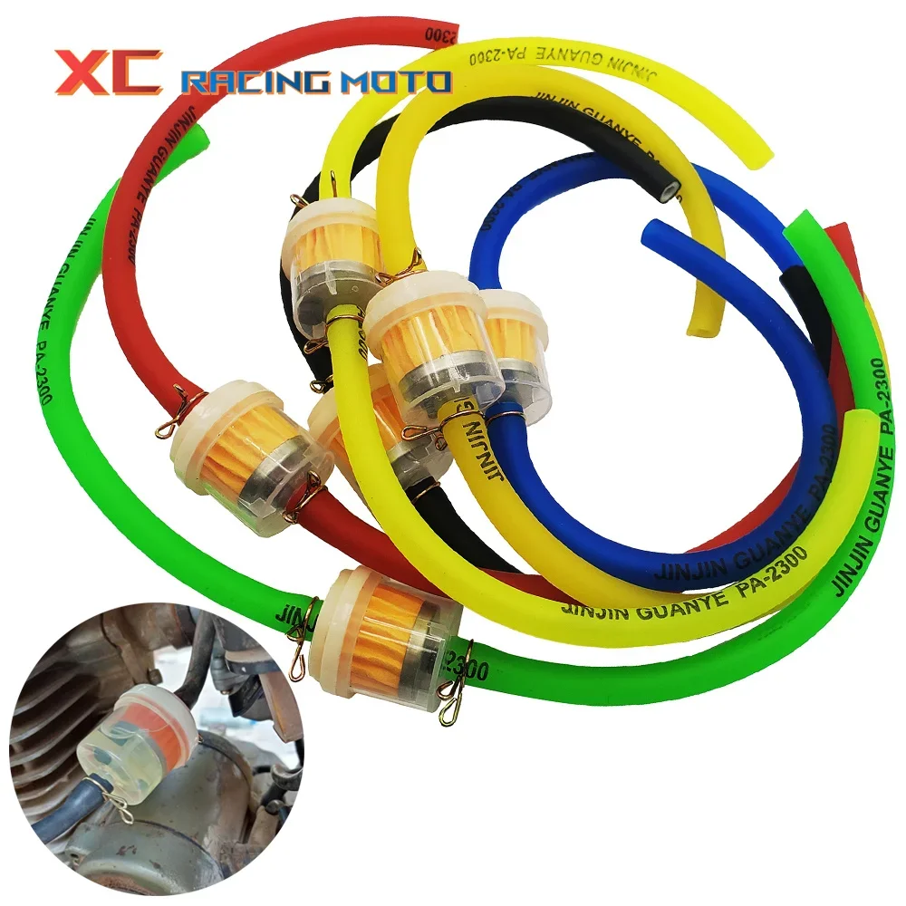 Motorcycle Fuel Filter Scooter Motorcycle Moped Dirt Bike Universal 6mm ATV Gasoline Gas Fuel Oil Filter