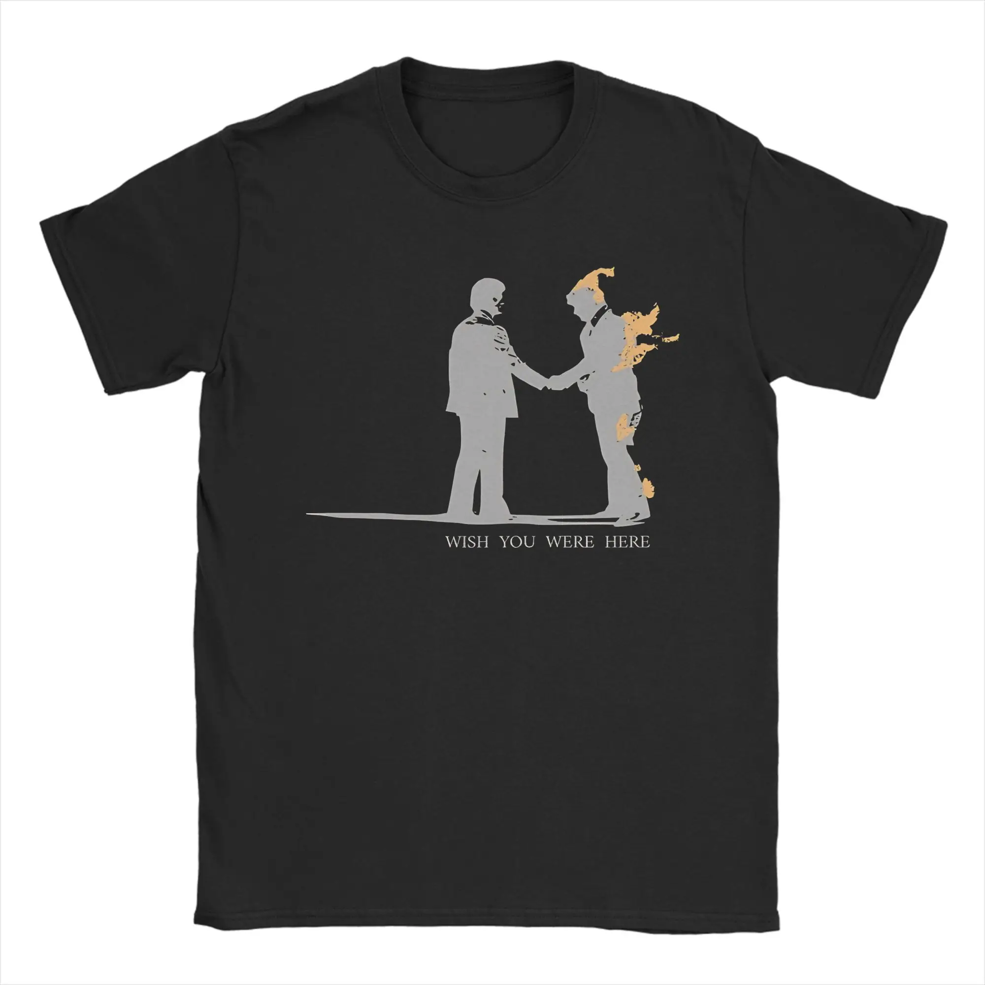 Pink Floyd Wish You Were Here Baumwoll-T-Shirt für Paare, Sommer, tolle T-Shirts, atmungsaktives T-Shirt, übergroße, günstige Kleidung
