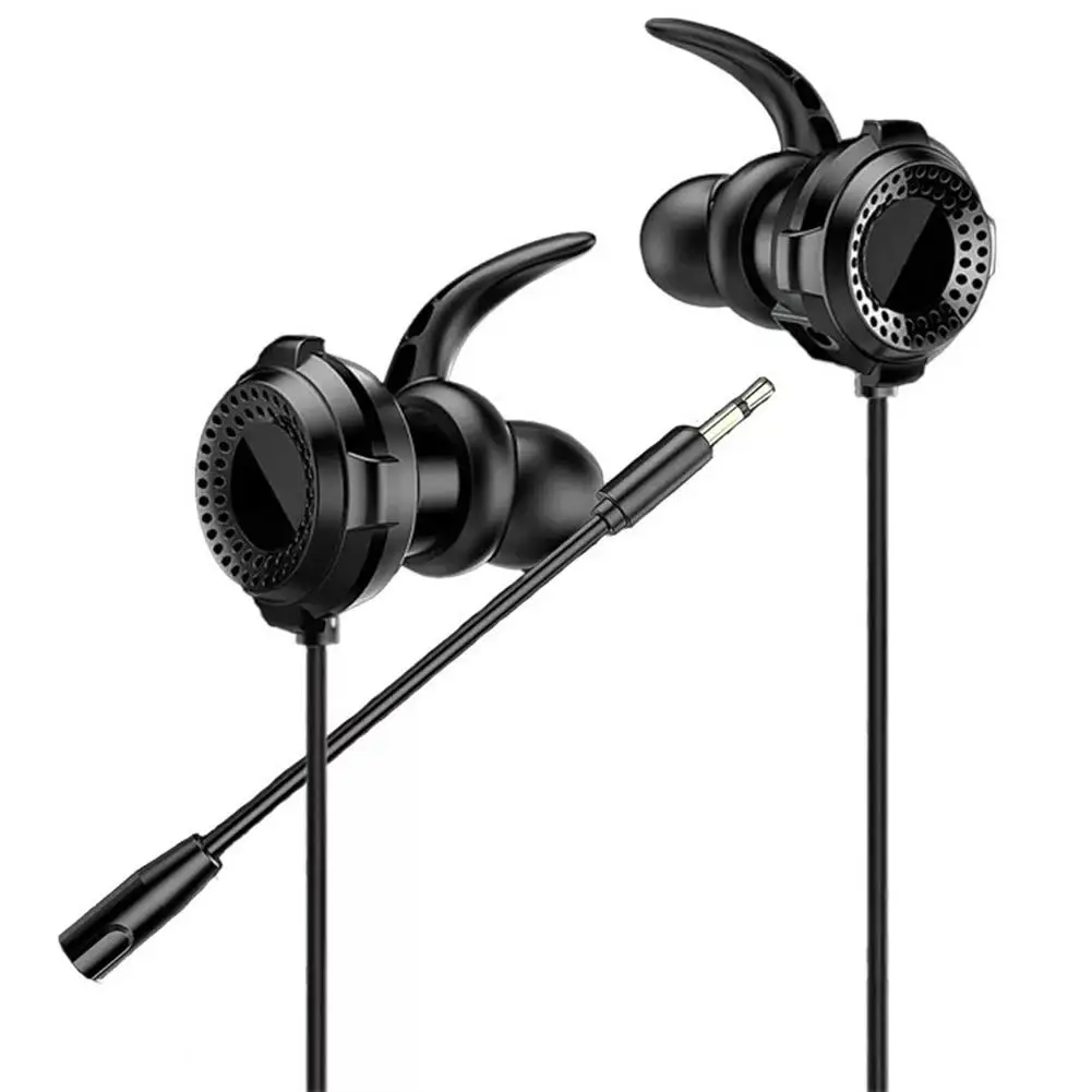 

In-ear Gaming Headphones Dual Microphone Stereo Wire-controlled Headset For Computer Laptop Universal