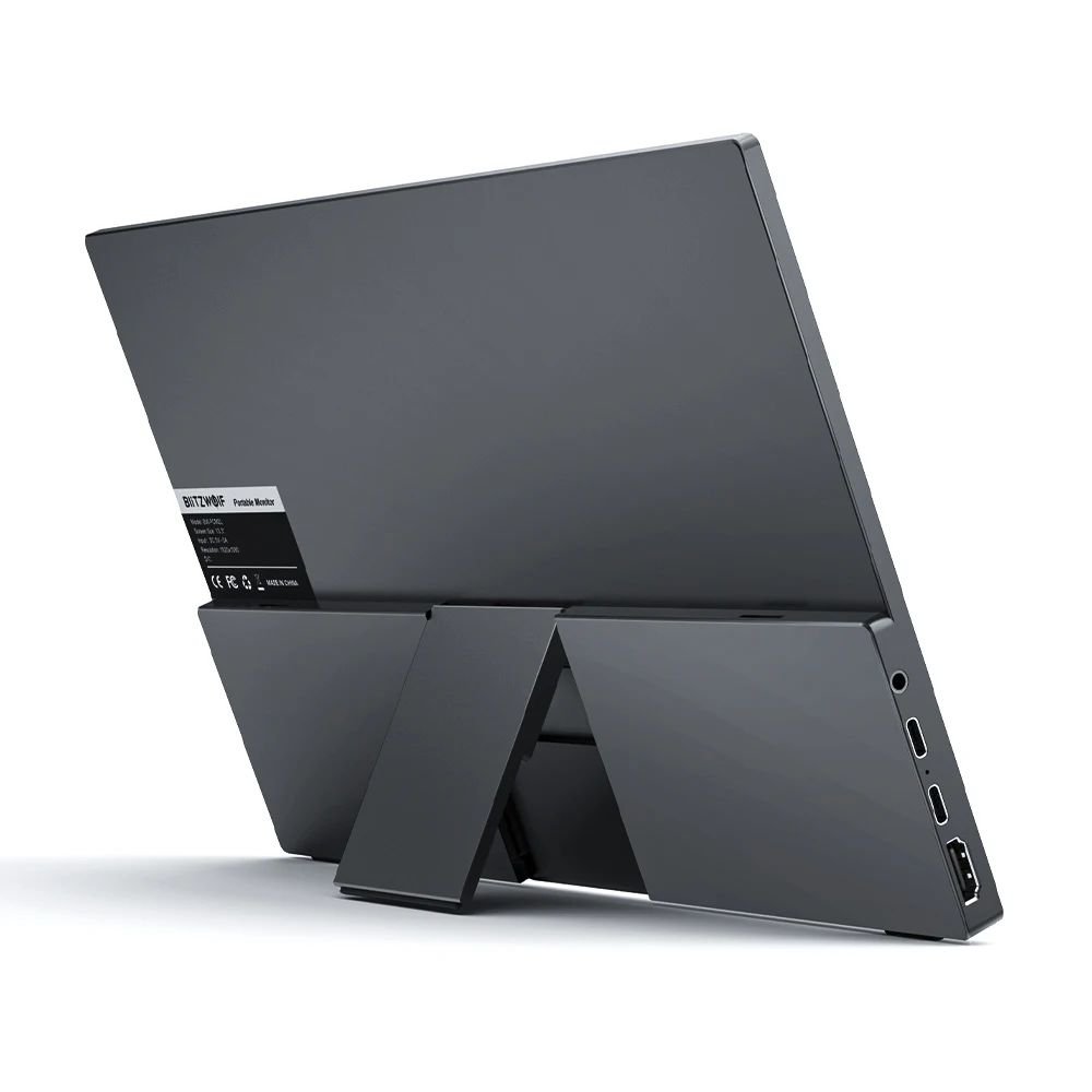 BlitzWolf PCM2L 13.3 ġ , FHD 1080P LCD ȭ, ޴ Ʈ ÷, PC ǻ , ӿ ÷ ȭ