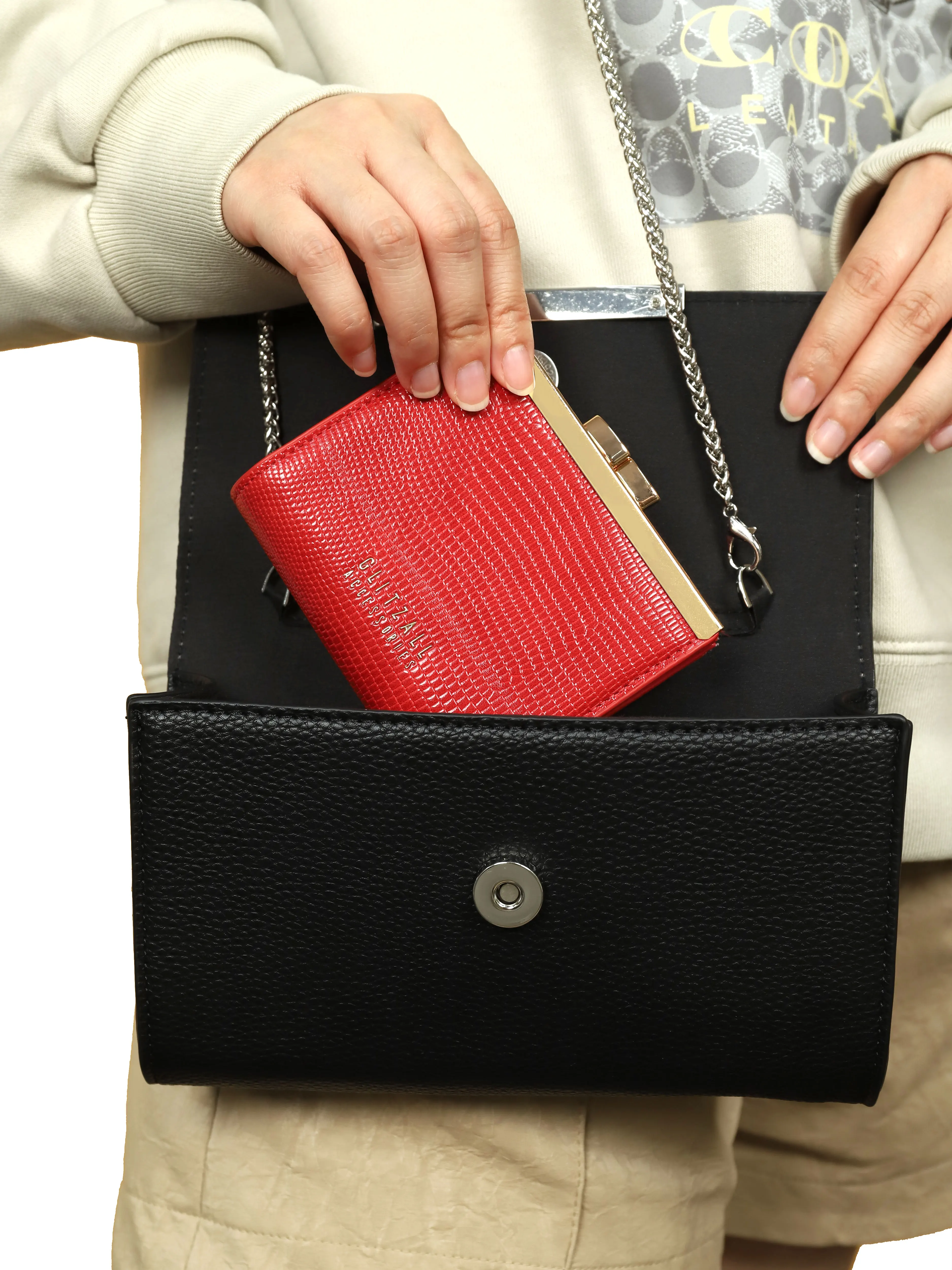 Women wallet - High-quality PU card holder, scratch-resistant and durable document case, zero wallet