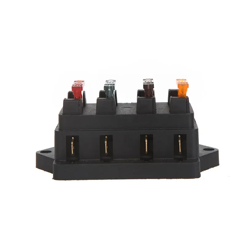 Universal Car Truck Vehicle 4 Way Circuit Automotive Middle-sized Blade Fuse Box Block Holder