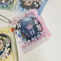 5pcs Kawaii Candy Bag Props Badge Storage Display Bag Pendant Protective Shell Card Bag Photocard Holder Protective Card Holder 2