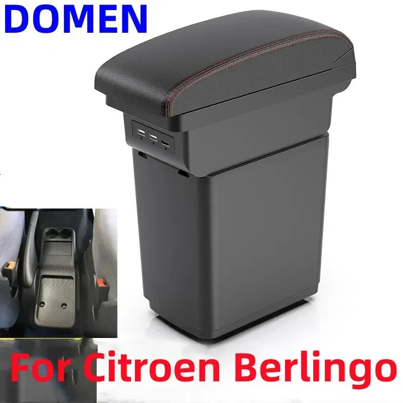 Per Citroen Berlingo Peugeot Partner Tepee Bracciolo Per Auto Abs Bracciolo Car-Styling Bracciolo Box Console Centrale Accessori Usb