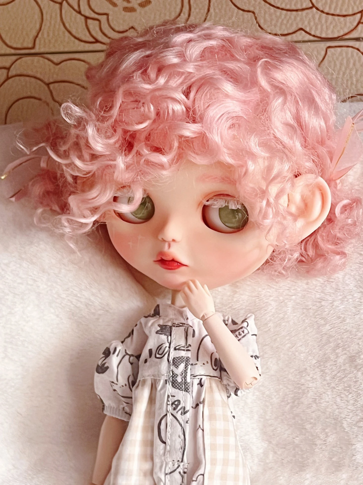 カスタムブライス ネオブライス 作家 モヘア付き頭皮 モヘア 頭皮