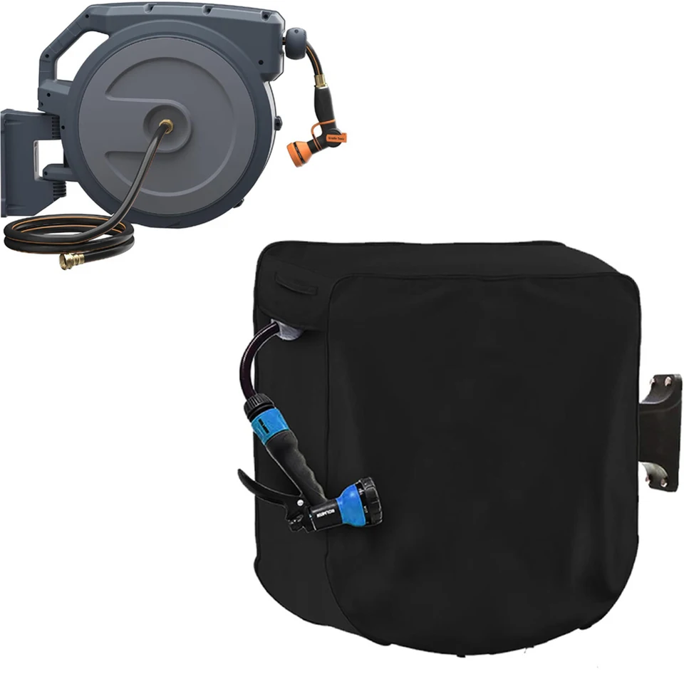 Funda Protectora Para Carrete De Manguera - Tela Oxford 210D, 66x63x88 Cm, Resistente Al Agua Y UV