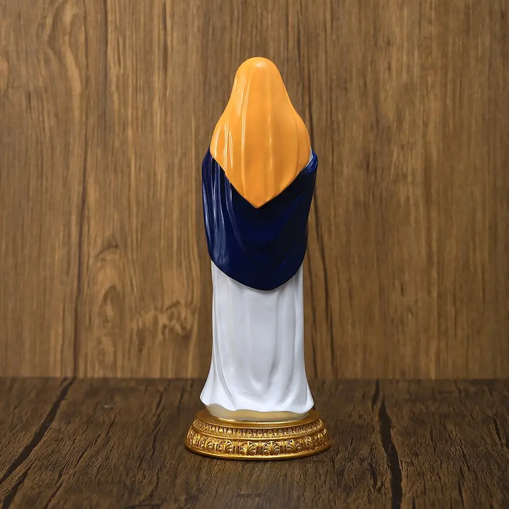 Religious Blessed Mary Holding Baby Statue Figurine Resin Sculpture Christian Ornament for Office Church Tabletop Home Religious Blessed Mary Holding Baby Statue Figurine Resin Sculpture Christian Ornament for Office Church Tabletop Home