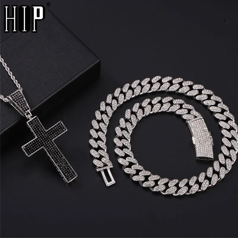 

Цепочка с кубинской подвеской в стиле хип-хоп для мужчин и женщин