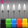 MAOHANG Bullet ceramic milling cutter burrs nail drill bits for electric drill manicure machine device remove gel varnish tools 1