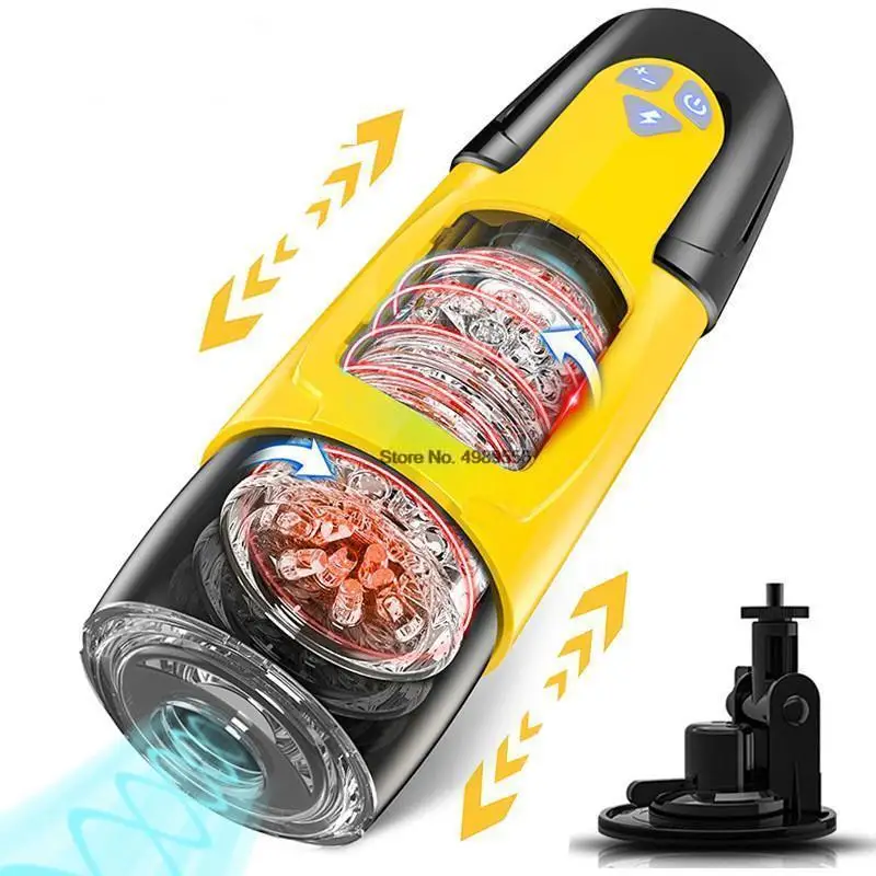 Automatic Telescopic Rotating Masturbator For Men Sex Toy_voghion.com