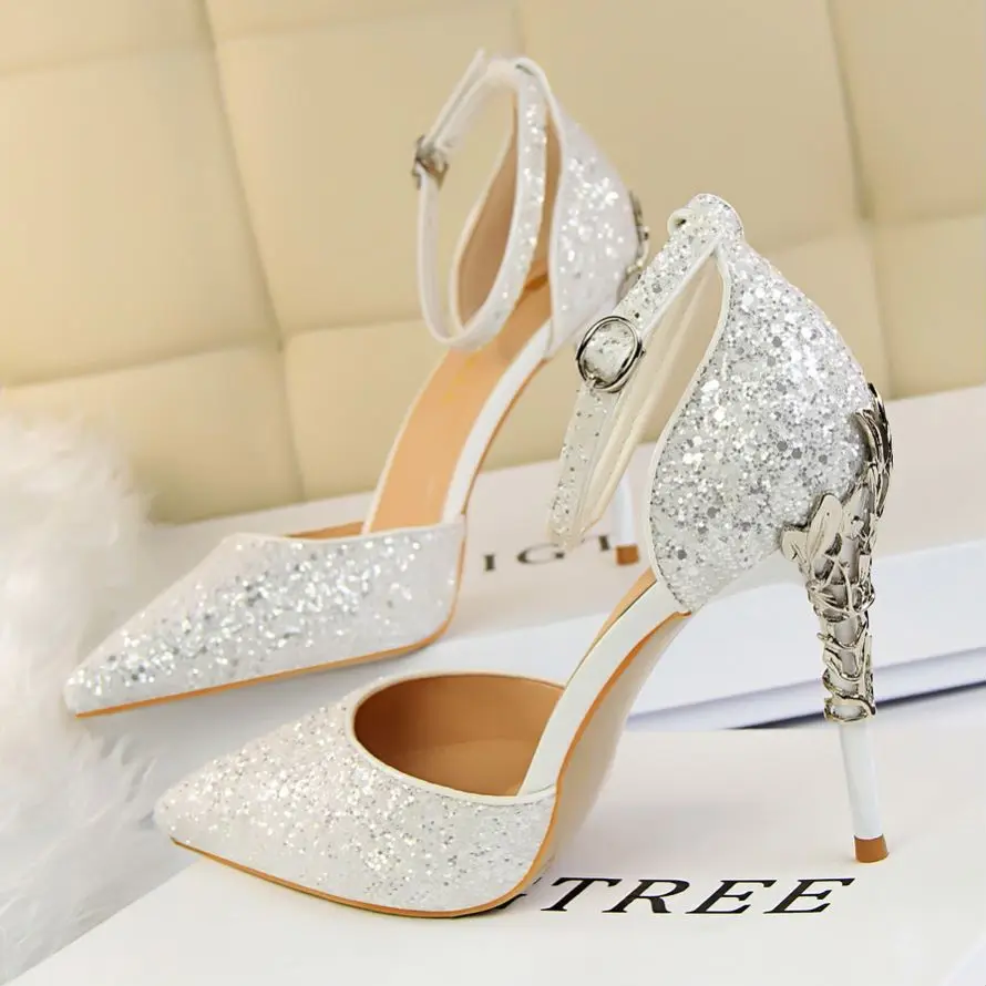 OSTTY - Women Pumps Bling Sexy High Heels Glitter Wedding Party