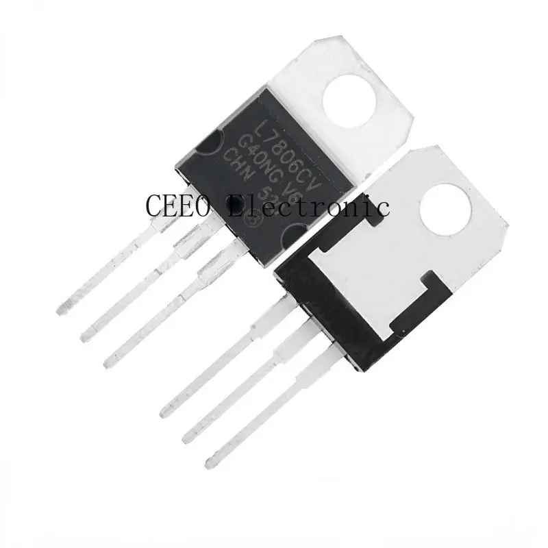 

20PCS L7806CV Three Terminal Linear Regulator (LDO) TO-220 New 6V Transistor