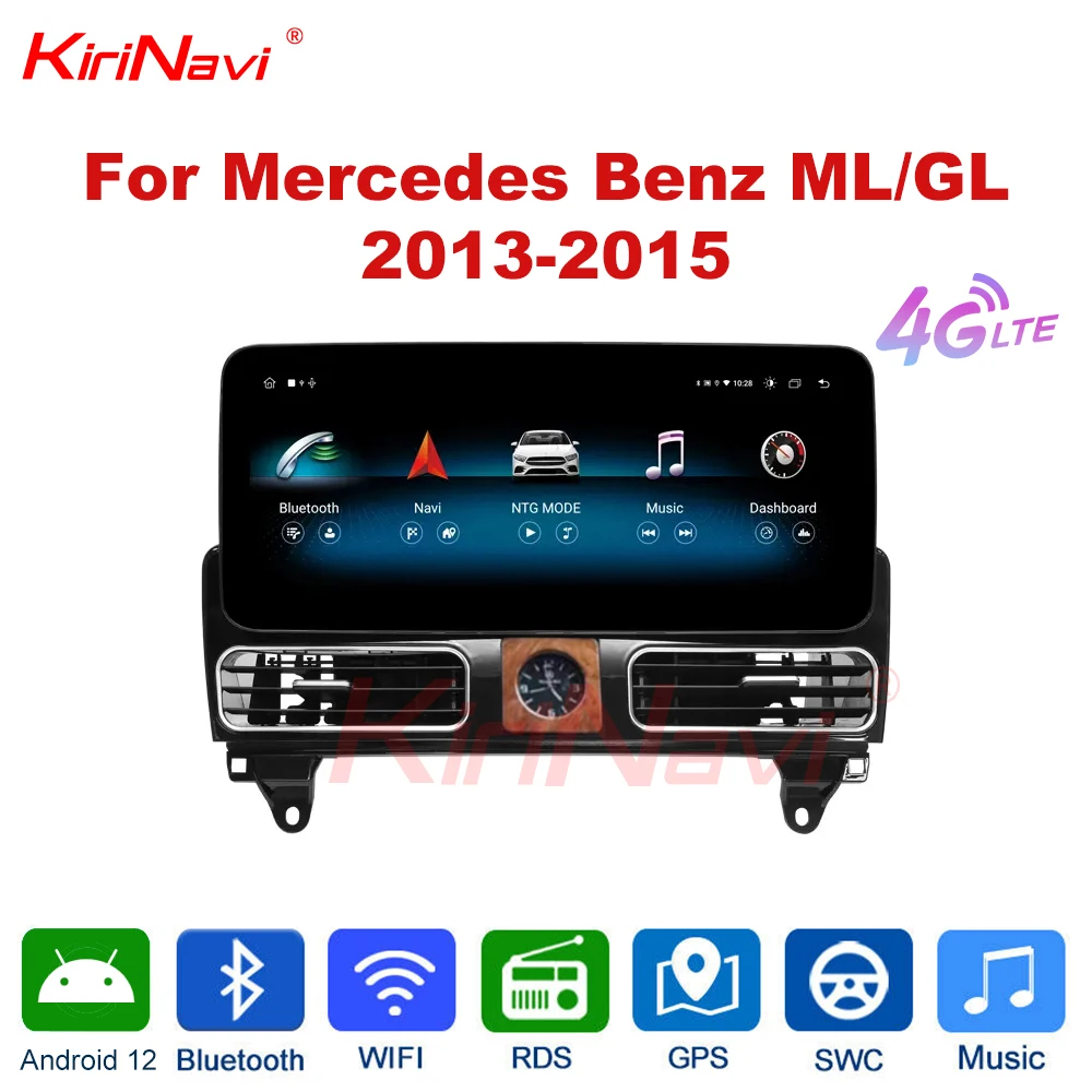 

12.3” Car Stereo Radio Head Unit GPS Navigation Android 12 System For Mercedes Benz ML GL 2013 2015 Multimedia DVD Players