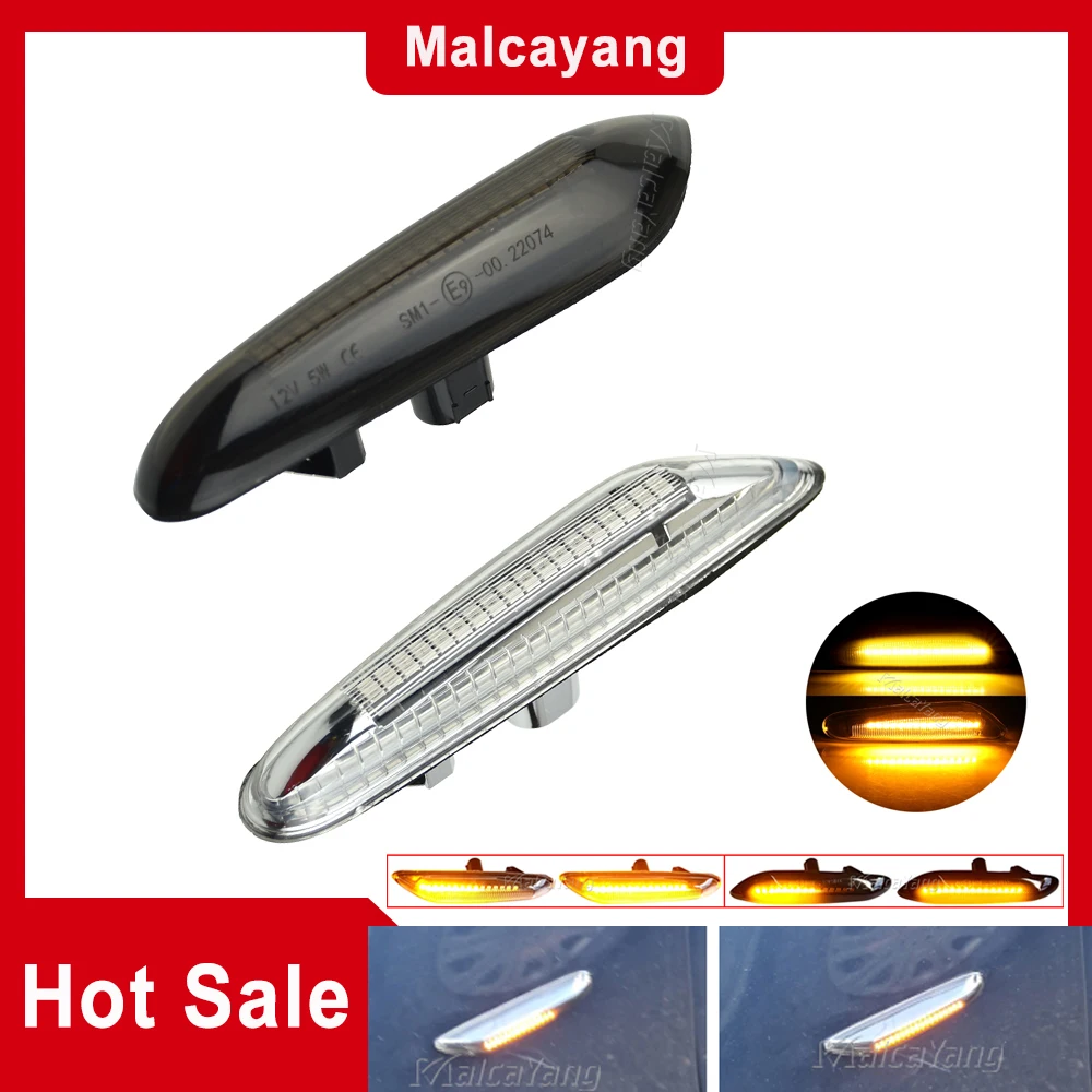 2pcs for BMW Led Dynamic Side Marker Turn Signal Light Sequential