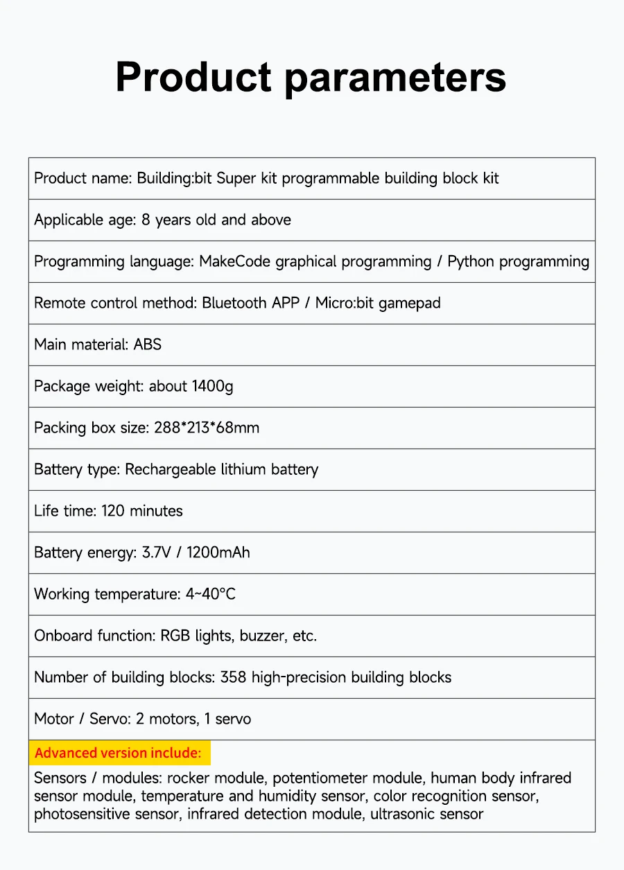 BBC Microbit V2 Robot Kit 16 in 1 STEM Projects with Sensor Module DIY ...