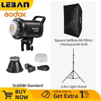 Godox SL60IIBi COB LED Video Light 2800-6500K 2.4G Wireless/Bluetooth Control Continuous Light Bowens Mount for Video Recording 1