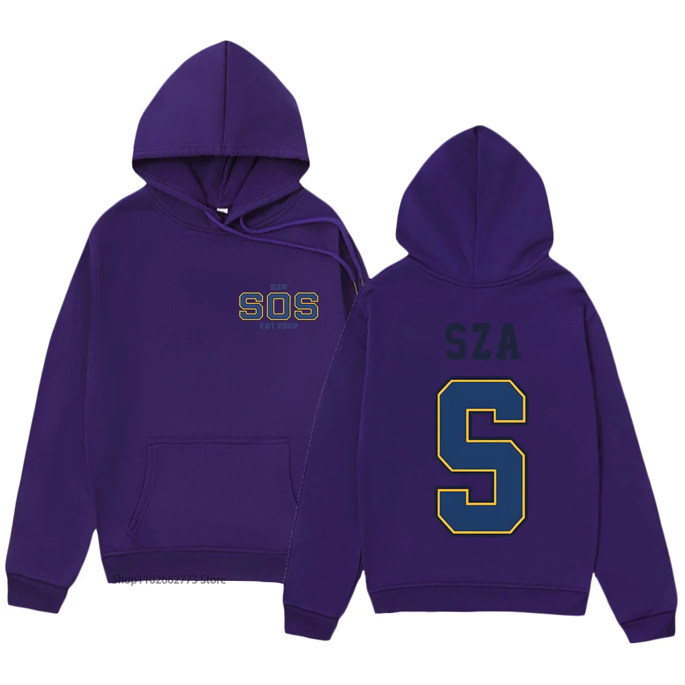 SZA SOS Anime Hoodies Funko Pop Swaetshirt Manga/comic Pullover Women Kawaii Cartoon Sudaderas Men Clothing Y2k Tops Streetwear
