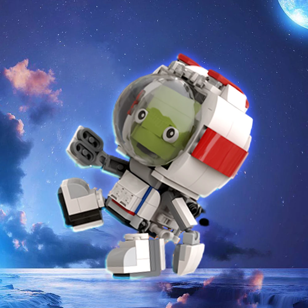 

MOC KSP Space Program MOC v1.0 Building Blocks Space Program KSP Game Figure BrickHeadz Model Bricks Set Toys Gift