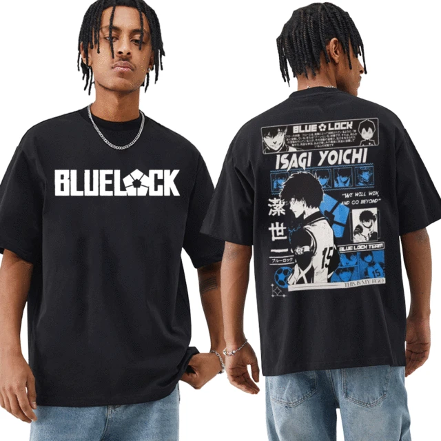 BLUE LOCK Isagi Cosplay Merch T-shirt Men/Women Tshirt Tee