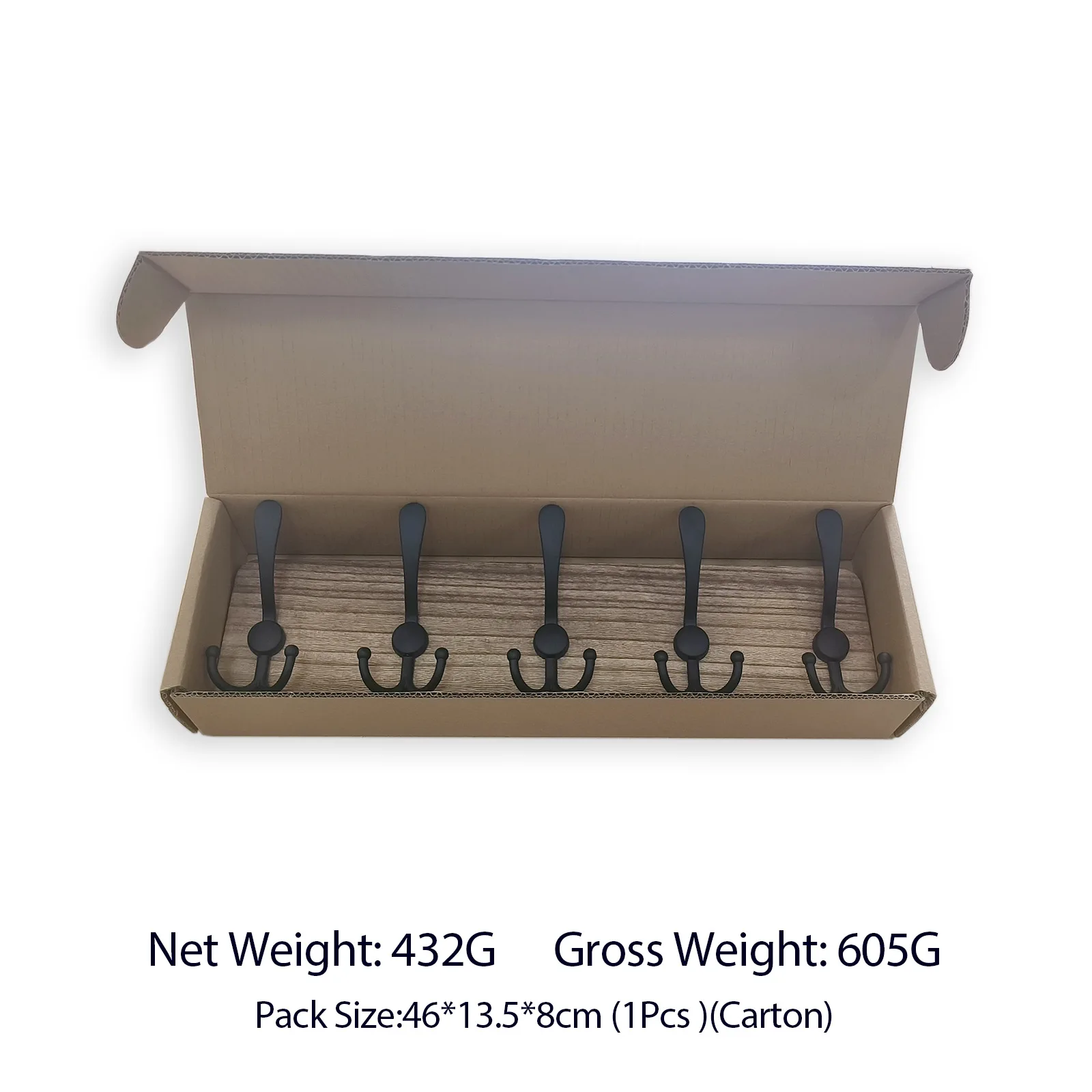 Log Retro-style Coat Hook Solid Wood Coat Hook Behind The Door Wall-mounted Nordic Style Log
