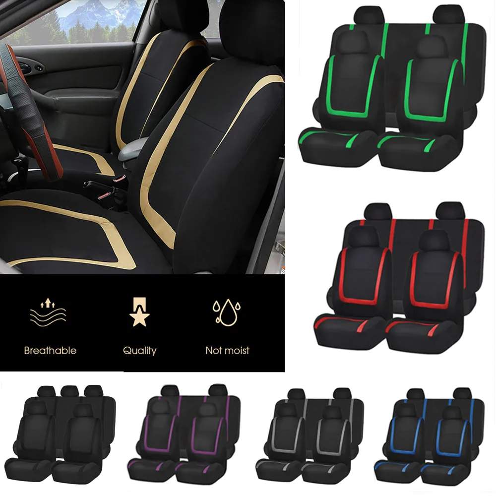 Fabric Car Seat Covers For TOYOTA Prius Previa Reiz Sienna Tundra Vios