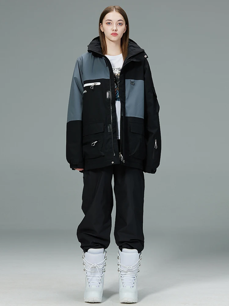 Ski Jacket Women Snowboard wear and Skiing Men's Ski Set Winter Snow Suit Warm Pants Waterproof Windproof Coat Outfits Cloth