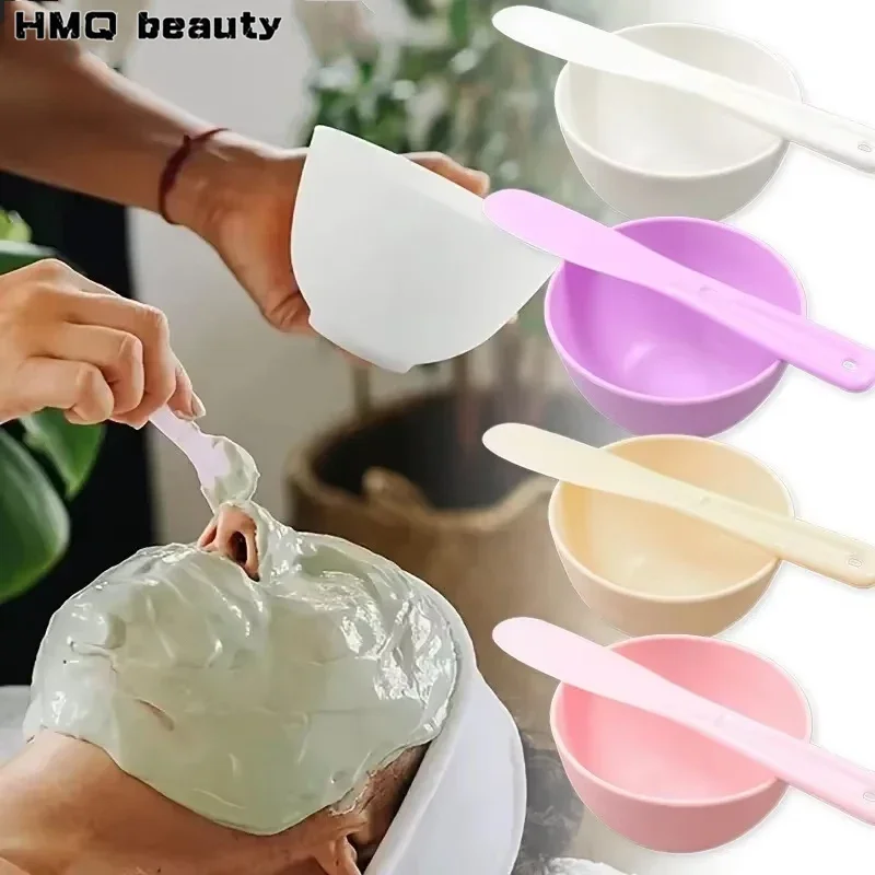Face Mask Mixing Bowl Set Facial Skin Care Tools Kit Silicone Mask Brush Facial Applicator Spatula Measure Spoon Beauty Supplies 1
