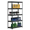 45 X 90 X 180cm 5 Tiers Powder Coated Storage Rack Black Office Furniture 2