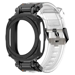 Silicone Band with Metal Case for Enhanced Comfort - Samsung Galaxy Watch 7 Ultra (BTrB)