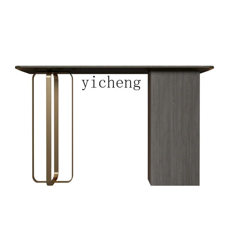 

ZC Entrance Cabinet Stone Plate Modern Minimalist Entrance Side Cabinet Hallway Partition New Chinese Style Console Tables