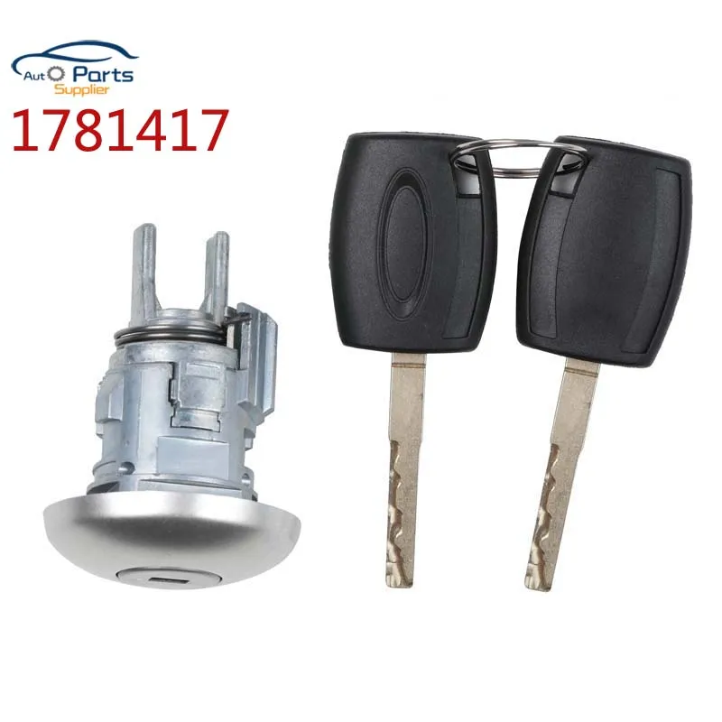 Nuovo Cilindro Del Barilotto Della Serratura Della Porta 1781417 112234097 Con 2 Chiavi Per Ford Transit Mk8 / Ford Transit Custom