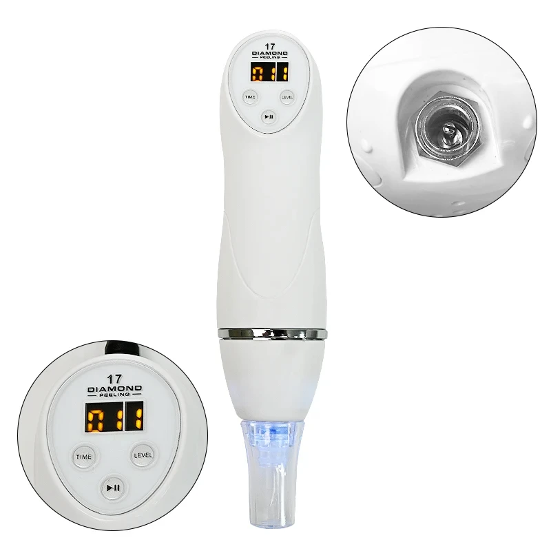 Diamond Microdermabrasion Vacuum Blackhead Acne Cleanser Facial Pore Cleansing Massager Exfoliating Dead Skin Facial Skin Care